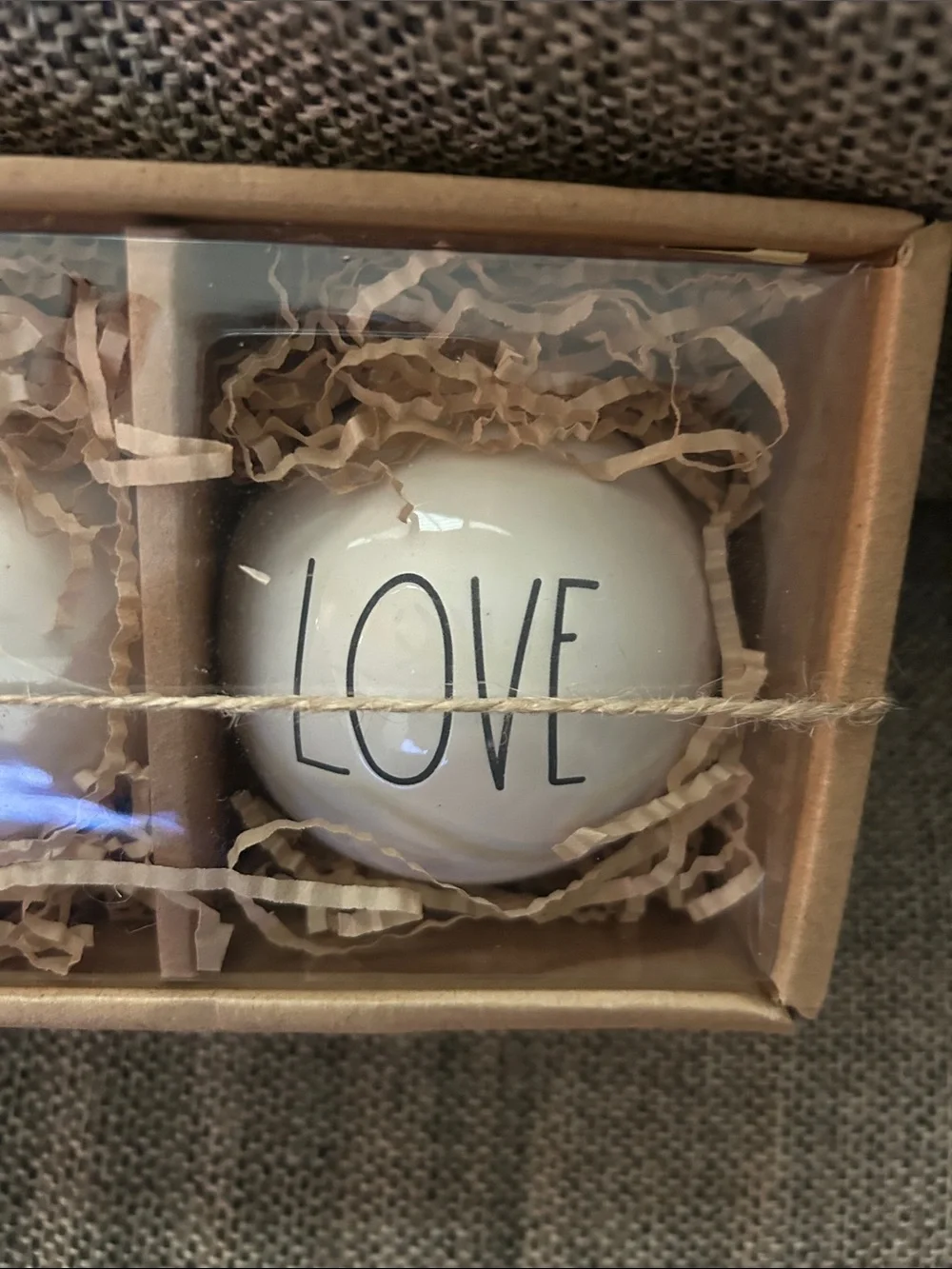 New Rae Dunn Christmas Ceramic Ornaments Joy Peace Love